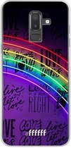 Samsung Galaxy J8 (2018) Hoesje Transparant TPU Case - Love is Love #ffffff