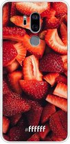 LG G7 ThinQ Hoesje Transparant TPU Case - Strawberry Fields #ffffff