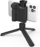 DigiPower Pocket Grip Stabilizer TP-RHG10 | Mini Tripod, Smartphone houder, Bluetooth remote control, Zwart