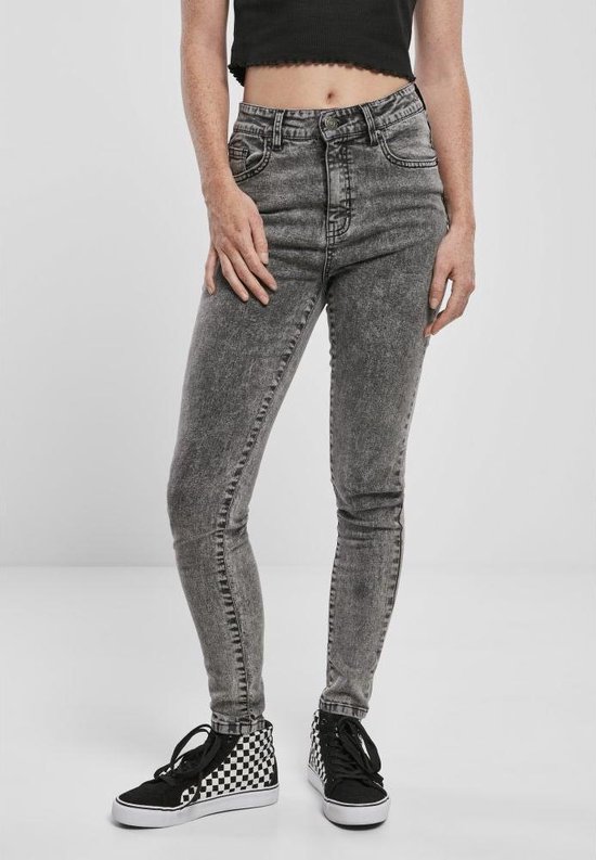 Urban Classics Skinny jeans -29/32 inch- High Waist Grijs | bol.com