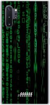 Samsung Galaxy Note 10 Plus Hoesje Transparant TPU Case - Hacking The Matrix #ffffff