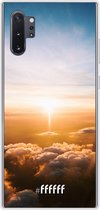 Samsung Galaxy Note 10 Plus Hoesje Transparant TPU Case - Cloud Sunset #ffffff