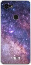 Google Pixel 3 XL Hoesje Transparant TPU Case - Galaxy Stars #ffffff