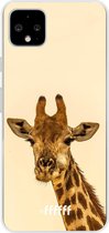 Google Pixel 4 XL Hoesje Transparant TPU Case - Giraffe #ffffff