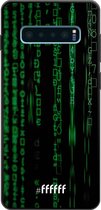 Samsung Galaxy S10 Plus Hoesje TPU Case - Hacking The Matrix #ffffff