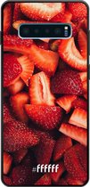 Samsung Galaxy S10 Plus Hoesje TPU Case - Strawberry Fields #ffffff