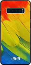 Samsung Galaxy S10 Plus Hoesje TPU Case - Macaw Hues #ffffff