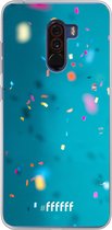 Xiaomi Pocophone F1 Hoesje Transparant TPU Case - Confetti #ffffff