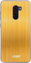 Xiaomi Pocophone F1 Hoesje Transparant TPU Case - Bold Gold #ffffff