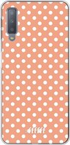 Samsung Galaxy A7 (2018) Hoesje Transparant TPU Case - Peachy Dots #ffffff