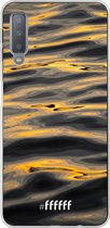 Samsung Galaxy A7 (2018) Hoesje Transparant TPU Case - Water Waves #ffffff