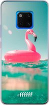 Huawei Mate 20 Pro Hoesje Transparant TPU Case - Flamingo Floaty #ffffff