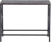 Evella Living - Wandtafel - Haltafel - Console - Industrieel - Metaal - Hout - 100x38x80
