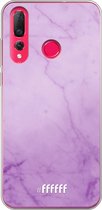 Huawei P30 Lite Hoesje Transparant TPU Case - Lilac Marble #ffffff