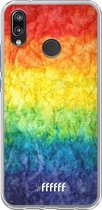 Huawei P20 Lite (2018) Hoesje Transparant TPU Case - Rainbow Veins #ffffff