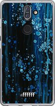 Nokia 8 Sirocco Hoesje Transparant TPU Case - Bubbling Blues #ffffff