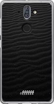 Nokia 8 Sirocco Hoesje Transparant TPU Case - Black Beach #ffffff