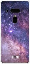 HTC U12+ Hoesje Transparant TPU Case - Galaxy Stars #ffffff