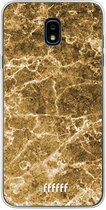 Samsung Galaxy J7 (2018) Hoesje Transparant TPU Case - Gold Marble #ffffff