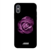 6F hoesje - geschikt voor iPhone X -  TPU Case - Purple Rose #ffffff