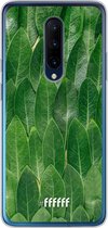 OnePlus 7 Pro Hoesje Transparant TPU Case - Green Scales #ffffff