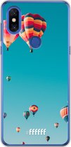 Xiaomi Mi Mix 3 Hoesje Transparant TPU Case - Air Balloons #ffffff