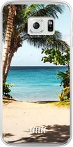 Samsung Galaxy S6 Edge Hoesje Transparant TPU Case - Coconut View #ffffff