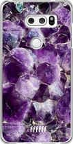 LG V30 (2017) Hoesje Transparant TPU Case - Purple Geode #ffffff