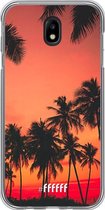 Samsung Galaxy J7 (2017) Hoesje Transparant TPU Case - Coconut Nightfall #ffffff