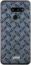 LG G8 ThinQ Hoesje Transparant TPU Case - Diamond Plate #ffffff
