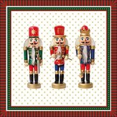 Ambiente servetten - Three Nutcrackers - Kerst - 33 x 33cm