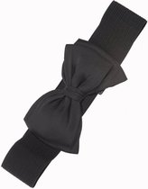Banned Maria Bow 50's Retro Elastische Riem Zwart