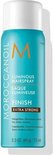 Turquoise Moroccanoil Luminous Hairspray Extra Strong fles, 2.3 oz.