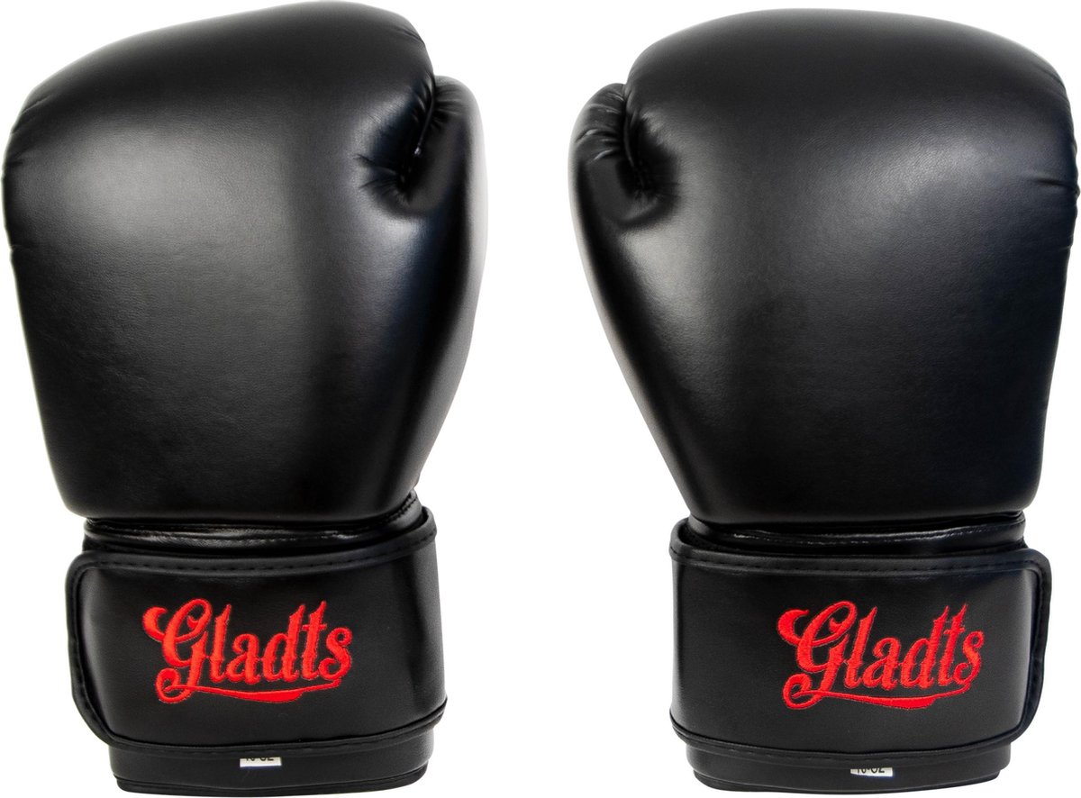 Gladts - Classic Rood - Bokshandschoenen - 16 Oz - Bokshandschoenen kinderen - Bokshandschoenen heren - Bokshandschoenen dames - Kickboks handschoenen - Bokshandschoenen 12 oz - Bokszakzwart 20 Oz