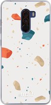 Xiaomi Pocophone F1 Hoesje Transparant TPU Case - Terrazzo N°3 #ffffff