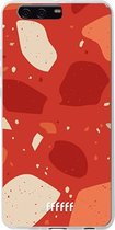 Huawei P10 Plus Hoesje Transparant TPU Case - Terrazzo N°4 #ffffff