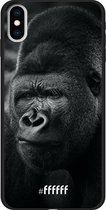 iPhone Xs Max Hoesje TPU Case - Gorilla #ffffff