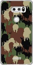 LG V30 (2017) Hoesje Transparant TPU Case - Graffiti Camouflage #ffffff