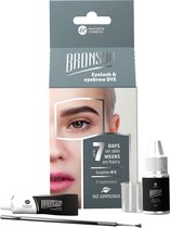 BRONSUN Eyelash and eyebrow dye home kit Graphite #2 - Wenkbrauwverf Grafiet