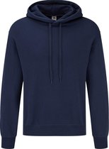 Fruit Of The Loom Volwassenen Unisex Klassiek basissweater Met Capuchon (Marine)