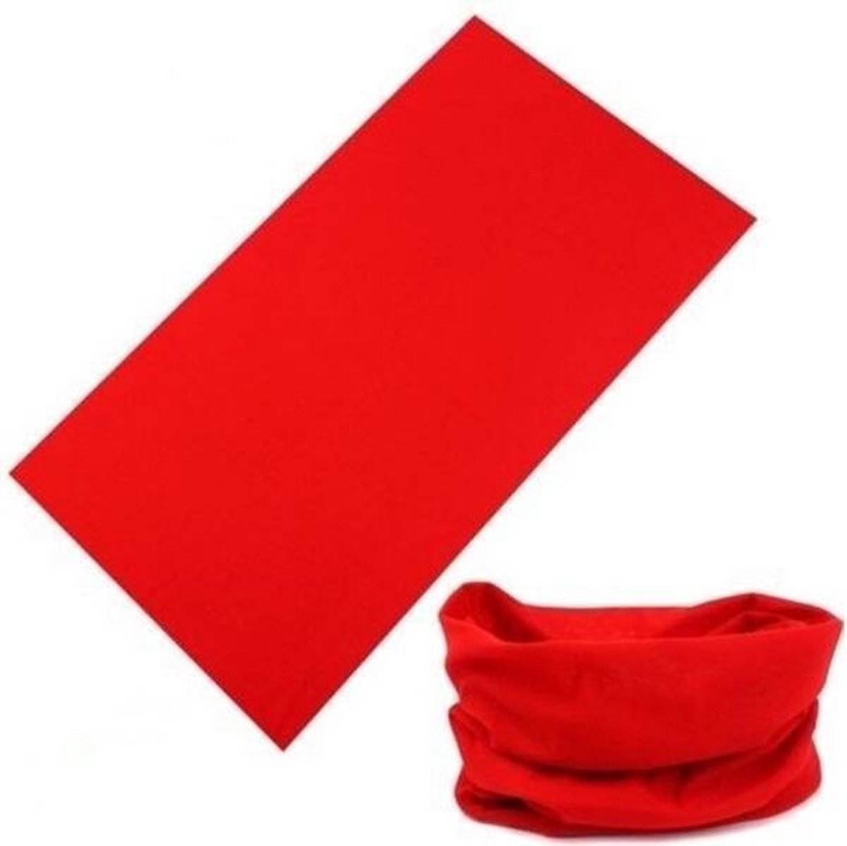Bandana | Mondmasker | Sjaal |Multifunctioneel | Rood