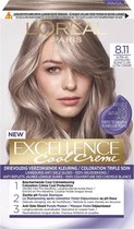 L'Oréal Paris Excellence Cool Crème Ultra Licht Asblond 8.11 - Permanente Haarkleuring