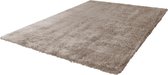 Lalee Cloud - Hoogpolig- zacht- glimmend- velvet- effen- karpet- Eric kuster stijl- fluffy- 160x230 cm Taupe