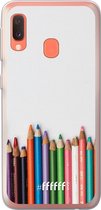 Samsung Galaxy A20e Hoesje Transparant TPU Case - Pencils #ffffff