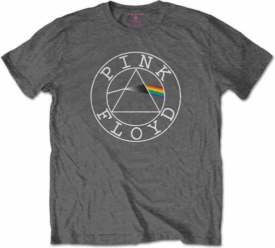Pink Floyd Kinder Tshirt -Kids tm jaar- Circle Logo Grijs