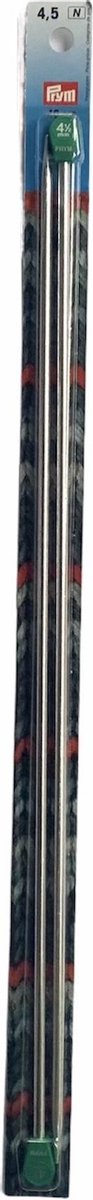 Breinaalden aluminium zilverkleurig - 40 cm 4,50 mm
