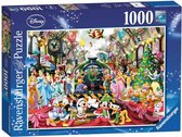 Ravensburger puzzel Disney Kerstmis op Station - Legpuzzel - 1000 stukjes