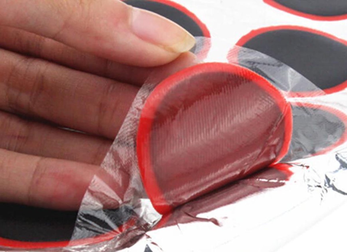 EPIN 3D 6x Bandenplakkers - Fietsband Reparatieset - Rond thumbnail 2