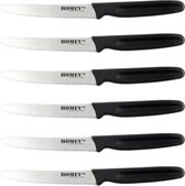 Ensemble de 6 couteaux à tomates Mölti SVART de Homey's - 11 cm - Zwart - Cartel