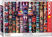 Eurographics puzzel Canadian Totem Poles - 1000 stukjes